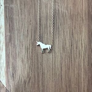 Charming Gold Unicorn Necklace